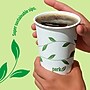 Perk™ Eco Compostable Paper Hot Cup, 12 Oz., White/Green, 50/Pack (PK56222)~#|#~B8A25146-9615-43B2-979E0F58B80BBAED_sc7