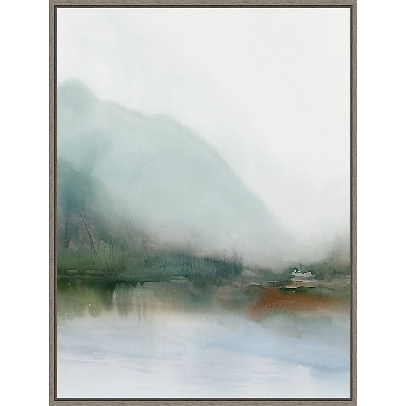Amanti Art Sapphire Lake I by Ian C Framed Canvas Wall Art Print, 32" x 42" (A42677747794) image 1