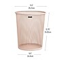 Mind Reader Metal Mesh Trash Can Without Lid, 4.4 Gallon, Pink (1CIRGA-PNK)~#|#~B8A4AED8-A1BE-4A38-A0483595DCCC0EAE_sc7