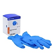 First Aid Only SmartCompliance Refill Powder Free Nitrile Exam Gloves, Latex Free, Large, 4/Box (FAE-6018)