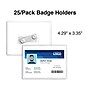 Staples Magnetic Badge Holders, 3" x 4", Vinyl, Clear, 25/Pack (51924)~#|#~B8A5D05C-6E2A-4E7D-B8DDC4C66BB52F3B_sc7