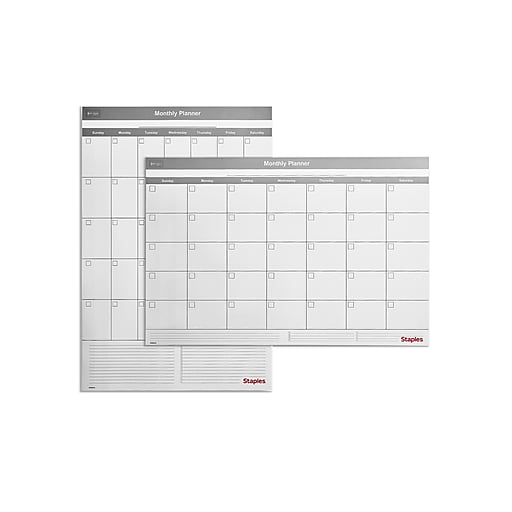 Dry Erase Monthly Large White Board Wall Calendar 36 X 24Inch