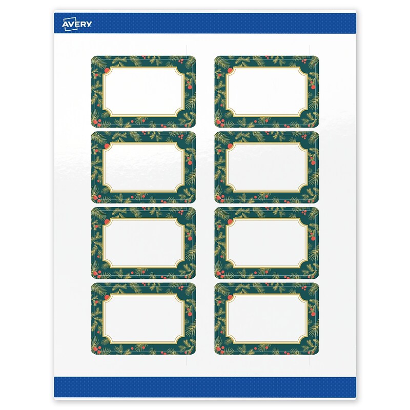 Avery Rectangle Multipurpose Labels, 2" x 3", White, 80/Pack (19479370498) image 1