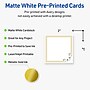 Avery Gold Double Border with Florals Matte Blank Card, White, 120/Pack (S00-DMX)~#|#~B8A9867F-6553-4825-8F3746E349CA9D3A_sc7