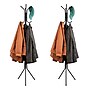 Mind Reader Alloy Collection Coat Rack with 8 Hooks, Black, Metal, 2/Set (2CRACK11-BLK)~#|#~B8AC1231-C97F-494C-84446F0F29FFFCCB_sc7