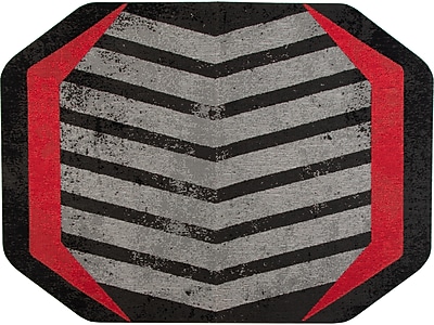Anji Mountain Rug’d Prizm Red Carpet & Hard Floor Chair Mat, 36″ x 48″, Gray/Red (AMB9107) Simolary simolary.com