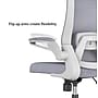 RAYNOR GROUP ION Fabric Task Chair, Gray/White (ION-WH-GRY)~#|#~B8B19412-41A4-40A6-A220CE1D7E2AFE19_sc7