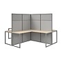 Bush Business Furniture Easy Office 4 Person L Shaped Cubicle Desk, Natural Elm (EODH760NE-03K)~#|#~B8B67139-909E-447F-8524836C0A6437EF_sc7