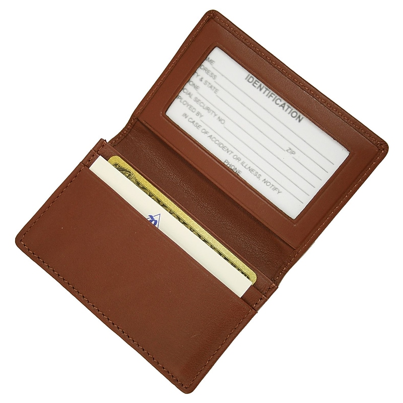 Royce Leather Deluxe Card Holder, Tan image 1