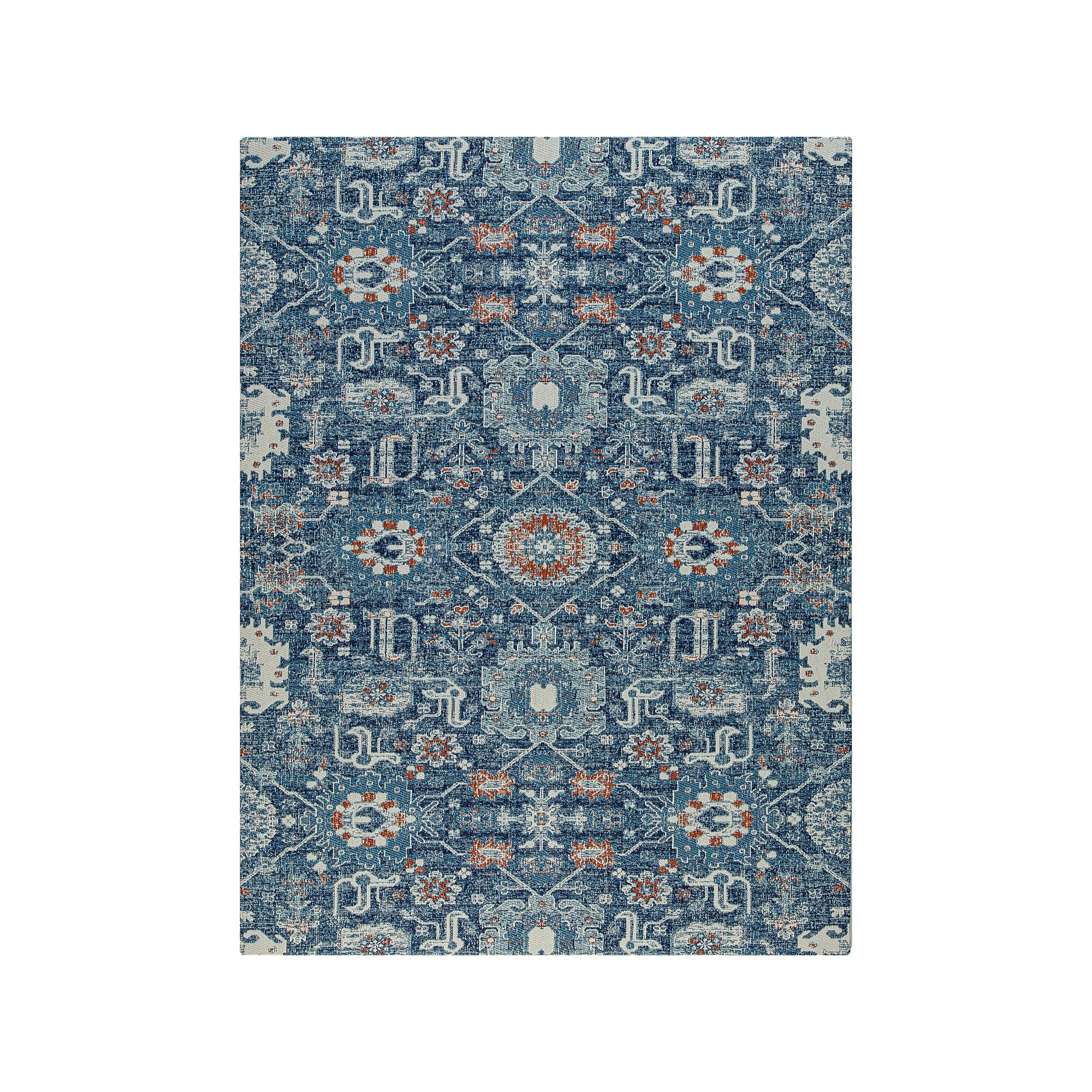 Anji Mountain Rug’d Alta Carpet & Hard Floor Chair Mat, 36″ x 48″, Blue/Ivory Polyester (AMB9033) Sansujyuku sansujyuku.com