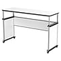 Luxor 32"-38"H Adjustable Standing Modular Teacher Desk, White/Gray (DTTB002)~#|#~B8BEB3F3-17B5-4236-958183474FD7CF4E_sc7
