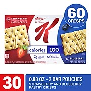 Special K Variety Pack Pastry Crisps, Brown Sugar Cinnamon/Strawberry/Blueberry, 0.88 oz., 60/Pack (3800022083)
