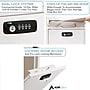 AdirOffice Steel Large Wall Mounted Interoffice Mailbox Drop Box, Combination Lock, White (631-04-WHI-KC)~#|#~B8C38651-4E8B-403E-9E0803F847D8D583_sc7