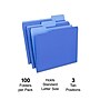 Staples File Folders, 1/3-Cut Tab, Letter Size, Blue, 100/Box (ST224527-CC)~#|#~B8C41051-6A86-42A9-B7E55F95349C5C16_sc7