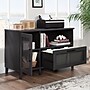 Sauder Tiffin Line File Cabinet, Letter/Legal Size, 30"H x 47"W x 20"D, Raven Oak (433268)~#|#~B8C6F7BD-C66D-4953-B55E83A0284BD4E2_sc7