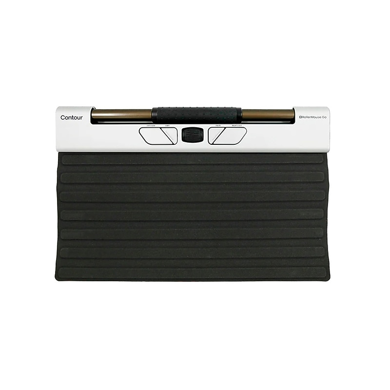 Contour Design RollerMouse Go Wireless Ergonomic Ambidextrous Rollerbar USB Mouse, Black/White (CDRMGO10000) image 1