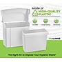 Alpine Industries Plastic Sanitary Napkin Disposal Receptacle, 10"x 5", White (451-WHI-MK)~#|#~B8CFF28F-0B71-4032-9FA072B9CEE5545A_sc7
