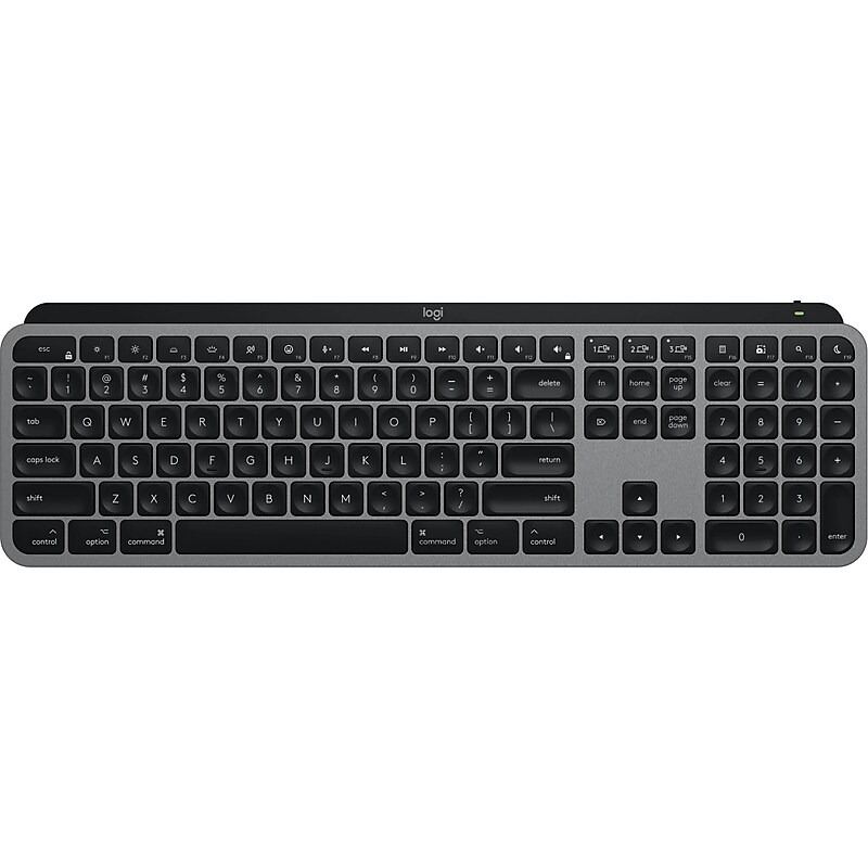 Logitech MX Keys S Wireless Keyboard, Space Gray (920-011621) image 1