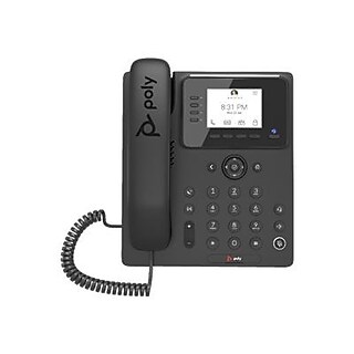Poly CCX 400 Business Media Corded Telephone, Black (848Z9AA