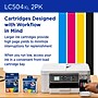 Brother LC504XL Black High Yield Ink Cartridges, 2/Pack (LC504XL2PK)~#|#~B8DBDC8D-9D93-4A8C-828A0E74F657FDC2_sc7