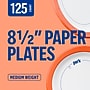 Perk™ Medium-Weight Paper Plates, 8.5", White/Orange, 125/Pack (PK54329)~#|#~B8DE32C1-D5D9-44DB-B728A20136E17316_sc7