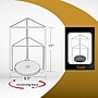 Azar Displays 8.5" x 11" Three-Sided Revolving Sign and Menu Holder, TopLoading, White Acrylic (193732-WHT)~#|#~B8E2C95E-1EC8-4681-B42E06BCF4CAA2F9_sc7