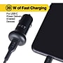 NXT Technologies™ USB-C Car Charger with Lightning Cable for iPhone/iPad, Black (NX60451)~#|#~B8E4DDF4-749C-4B6E-8F0C0F4BE04E20C3_sc7