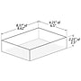 Azar Large Stackable Plastic Storage Bin, 2.5" x 8.62"x 6.5", Clear, 4/Pack (556735-4PK)~#|#~B8E678F8-F55C-41EC-A2C43174049A2567_sc7