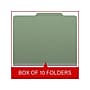 Medical Arts Press Pressboard Classification Folder, 2 Dividers, 2" Expansion, Letter Size, Green, 10/Box (DV-T42-26-3AGN)~#|#~B8EDFA68-9C7D-4959-992207050EEBF53F_sc7