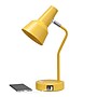 Simple Designs Sleek Essentials LED Desk Lamp, 15.2", with USB Ports, Yellow (LD1072-YLW)~#|#~B8F5E1D0-1ECB-4176-8B195CD246D6CF1D_sc7