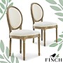 Finch Elmhurst Round Back Dining Chair, Cream, 2/Set (CHR10072A)~#|#~B8F60F8F-29C5-41D0-A97A3C111D190BDE_sc7