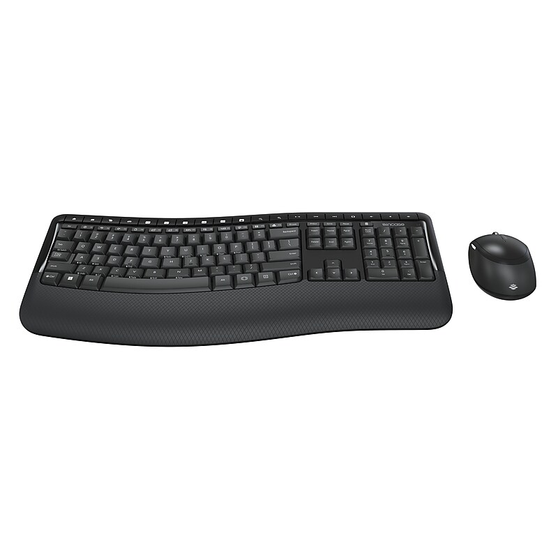 Incase Comfort Desktop 5050 Designed by Microsoft Wireless Ergonomic Keyboard and Laser Mouse Combo, Black (PP4-00001) image 1