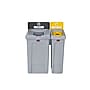 Rubbermaid Slim Jim Single-Stream Recycling Station, 23 Gallon, Gray/Yellow (2185052)~#|#~B8FA054B-7AF5-4EAF-A77B7F4BC691E680_sc7