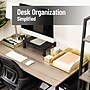 Mind Reader Metal Desk Organizer Set, Gold, 4 Pieces/Set (DESK4-GLD)~#|#~B8FAFC6A-41A0-4BD5-B7A14FB0A5A0B2A8_sc7