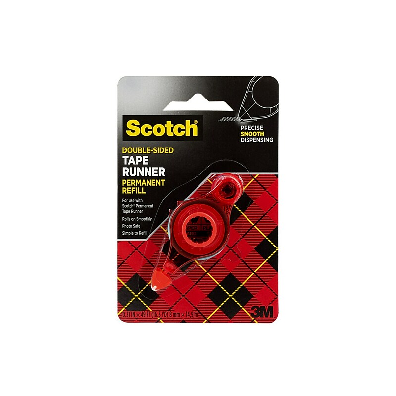 Scotch® Double-Sided Adhesive Tape Runner, .31" x 8.7 yds. (6055) (6055-R) image 1