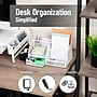 Mind Reader 7-Compartment Metal Desk Organizer File and Accessory Storage, White (JOEORG-WHT)~#|#~B8FB7B3C-010B-4114-9F67912B79D6227E_sc7