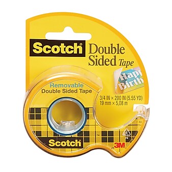 Scotch® Removable Double Sided Tape w/Refillable Dispenser, 3/4" x 11.11 yds., 1" Core, 1 Roll (667)