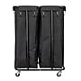 Household Essentials 2-Section Rolling Hamper, Canvas, Black (HE1095)~#|#~B904D37E-DD7E-4F5B-968B5BBEE967C9A1_sc7