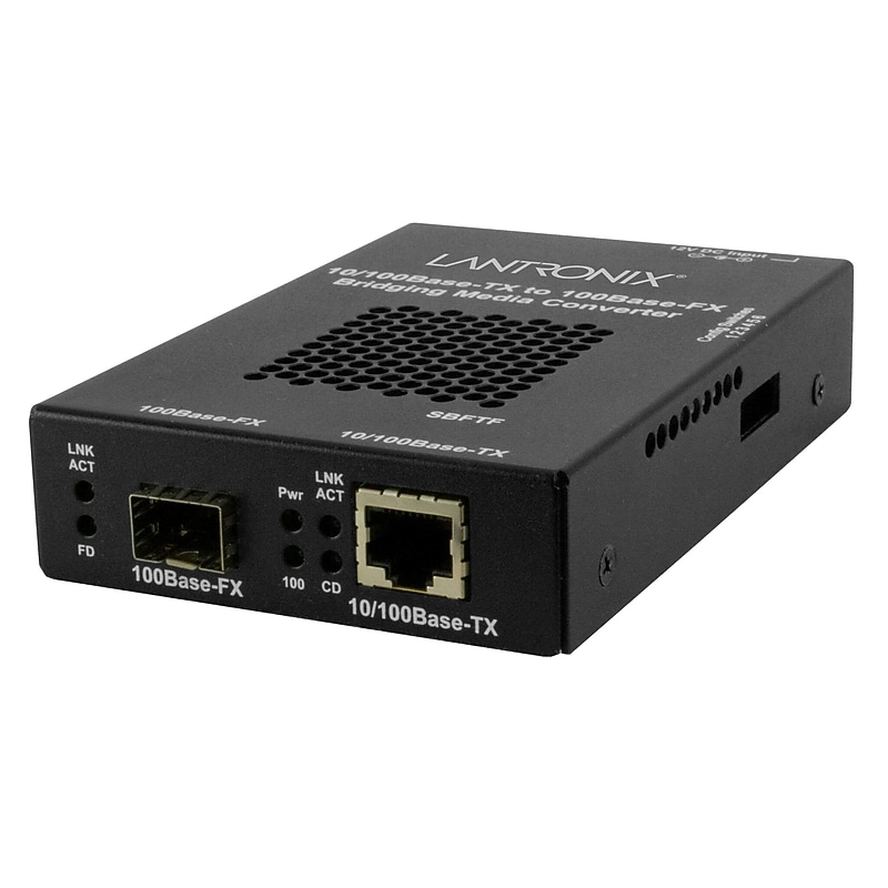 Lantronix SBFTF Ethernet Fiber Media Converter, 100 Mbps (SBFTF1040-105-SA) image 1
