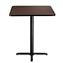 NPS CT Series 36" Square 30" Height Cafe Table, X Base, Black Frame/Mahogany Top (CT33636XDPBTMMY)~#|#~B907543D-6259-4727-8BAB26844FC52100_sc7