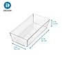 interDesign Sierra Plastic Accessory Tray, Clear, 8 Piece (95607N)~#|#~B907FE80-AB0E-4086-99546D53BC5A011C_sc7