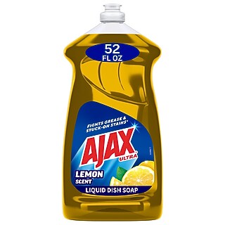 Ajax Super Degreaser Liquid Dish Soap, Lemon, 28 oz. (144673