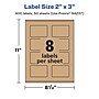Avery Rectangle Labels, 2" x 3", Kraft Brown, 400 Labels/Box (94237)~#|#~B90C0DE2-98D8-40E3-A6473EFA40C3AF76_sc7