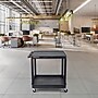 Luxor ENDURA XL 2-Shelf Utility Cart, Black (TC21-B)~#|#~B90CC113-5C62-49D3-99527382F313BC1D_sc7