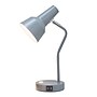 Simple Designs Sleek Essentials LED Desk Lamp, 15.2", with USB Ports, Gray (LD1072-GRY)~#|#~B911C58E-5B8E-4CB5-BA390F6A683C5CF4_sc7