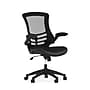 Flash Furniture Kelista Ergonomic LeatherSoft/Mesh Swivel Mid-Back Task Office Chair, Black (BLX5MLEA)~#|#~B912BE9F-7B17-4C8E-9970C8F49CF766B0_sc7