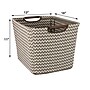 Household Essentials Medium Tapered Soft‑Side Storage Bin with Wood Handles, (HH661-1)~#|#~B918FC97-E21C-4586-B87EB1C29D2E4A19_sc7