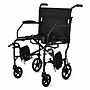 Medline Ultralight Transport Wheelchair, Fixed Desk Length, Black (MDS808200F3BK)~#|#~B91EAD55-88D9-4E9A-989DBA1DD0FF76FC_sc7