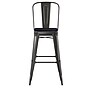 Flash Furniture Kai Indoor-Outdoor Bar Height Stool with Removable Back, Black with Black Seat (CH3132030GBKP2B)~#|#~B920E3C9-FDAF-4572-925B338CA7368711_sc7