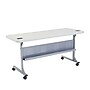 NPS Flip-N-Store Training Table, 24 x 60, Speckled Gray  (BPFT24601)~#|#~B9243337-9370-4A2C-93E2C6CE2365BCBA_sc7